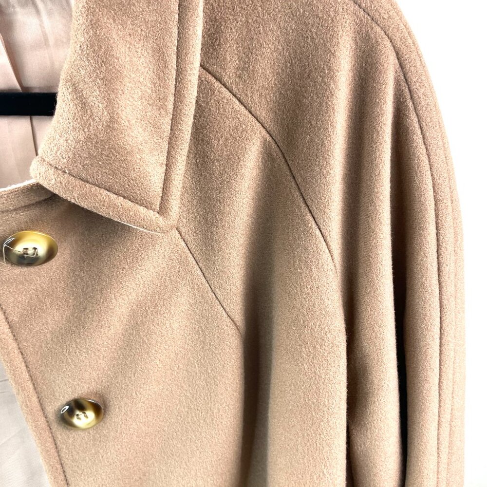 Wellington Fashions “Kashmiracle” Coat – Camel Brown, Size Large, Made in USA - Picture 12 of 14